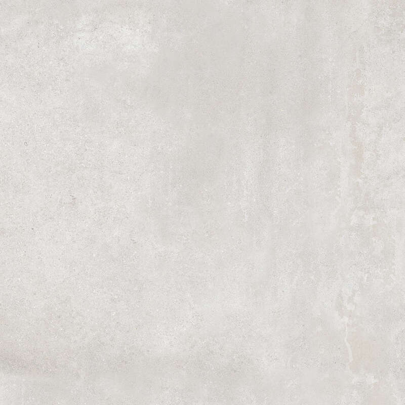 Carrelage pour sol/mur intérieur en grès cérame effet béton KEROS CHICAGO White L. 59,6 x l. 59,6 cm x Ép. 9,8 mm - Rectifié