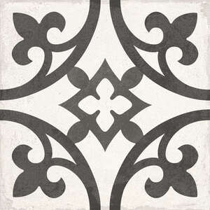 Carrelage pour sol/mur intérieur en grés cérame effet carreaux ciment KEROS CHEZ COCO Floral L. 25 x l. 25 cm