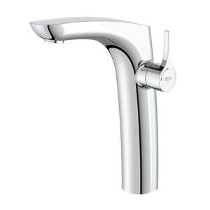Mitigeur pour lavabo monotrou à bec haut ROCA INSIGNIA - départ Cold Start - Chromé