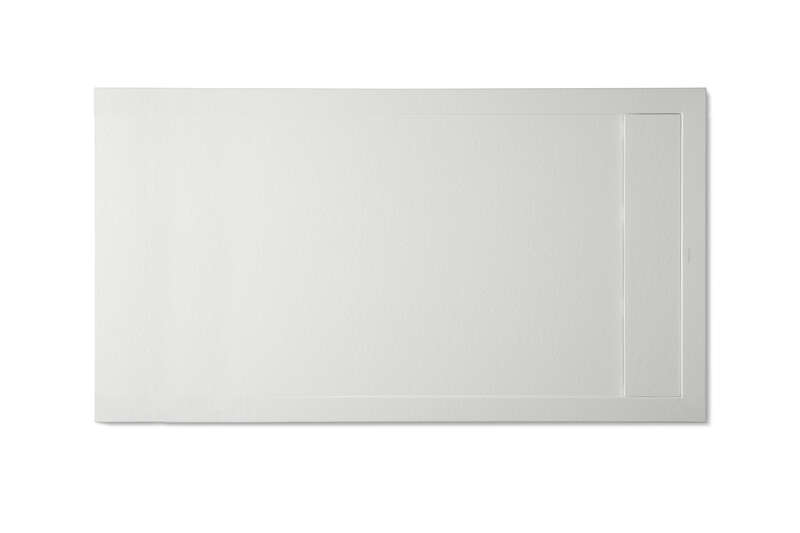 Receveur de douche rectangulaire MCBATH Andrómeda Stone Cover blanc L. 160 x l. 90 cm