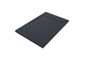 Receveur de douche résine rectangulaire MCBATH Andromeda Stone Cover Antracita L. 120 x l. 90 cm x Ep. 30 à 35 mm