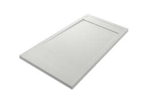 Receveur de douche résine rectangulaire MCBATH Andromeda Stone Cover Blanco L. 210 x l. 80 cm x Ep. 30 à 35 mm