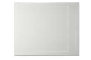 Receveur de douche résine carré MCBATH Andromeda Stone Cover Blanco L. 90 x l. 90 cm x Ep. 30 à 35 mm
