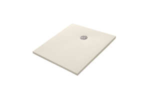Receveur de douche résine rectangulaire MCBATH CENTURIA SILK Marfil L. 100 x l. 80 cm x Ep. 3 cm