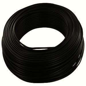 Câble électrique H07VU noir - section 1,5 mm² - Rouleau de 100 m