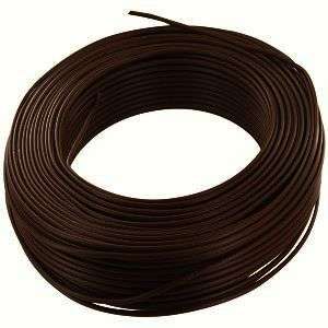 Câble électrique H07VU marron - section 1,5 mm² - Rouleau de 100 m