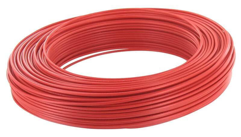Bobine de Câble H07VU 2,5 mm² - 100 m - Rouge