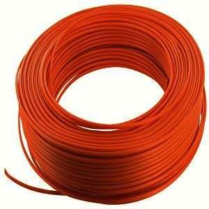 Câble électrique H07VU orange - section 1,5 mm² - Rouleau de 100 m