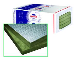 Panneau isolant URSA ALU en laine de verre revêtu kraft aluminium pour l'isolation des toitures L. 1310 x l. 1000 x Ép. 50 mm - R=1,40 m².K/W