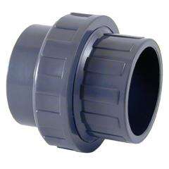 Union 3 pièces à coller PVC PN16 femelle x femelle en PVC PN16 Diam. 63 mm