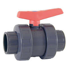 Vanne à boisseau sphérique en PVC PN16 à coller en PVC PN16 Diam. 50 mm