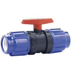Vanne à boisseau sphérique en PVC polyéthylène PN10 à coller en PVC PN16 Diam. 20 mm