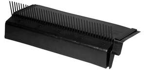 Sablière SV 10 pour la ventilation d’écran de sous-toiture en polypropène noir tuile - L. 900 x l. 220 x H. 128 mm