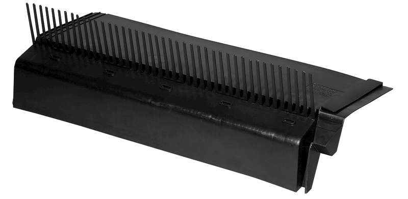 Sablière SV 10 pour la ventilation d’écran de sous-toiture en polypropène noir tuile - L. 900 x l. 220 x H. 128 mm